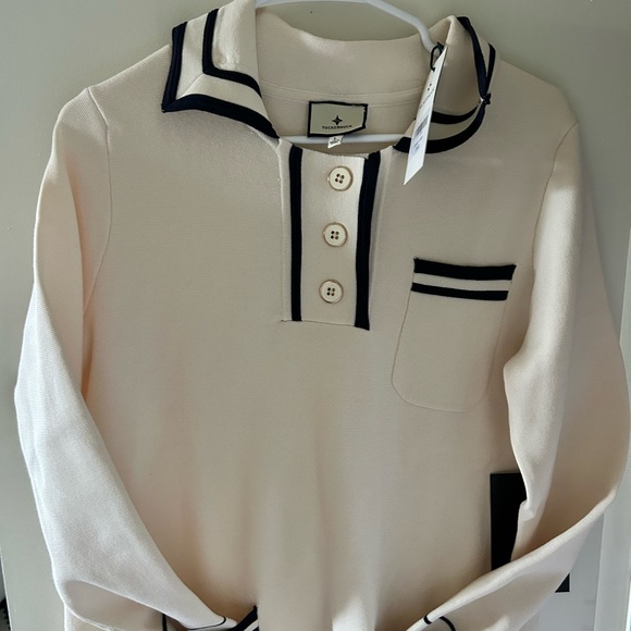 Tuckernuck White Dress with Black Accents - Picture 3 of 4